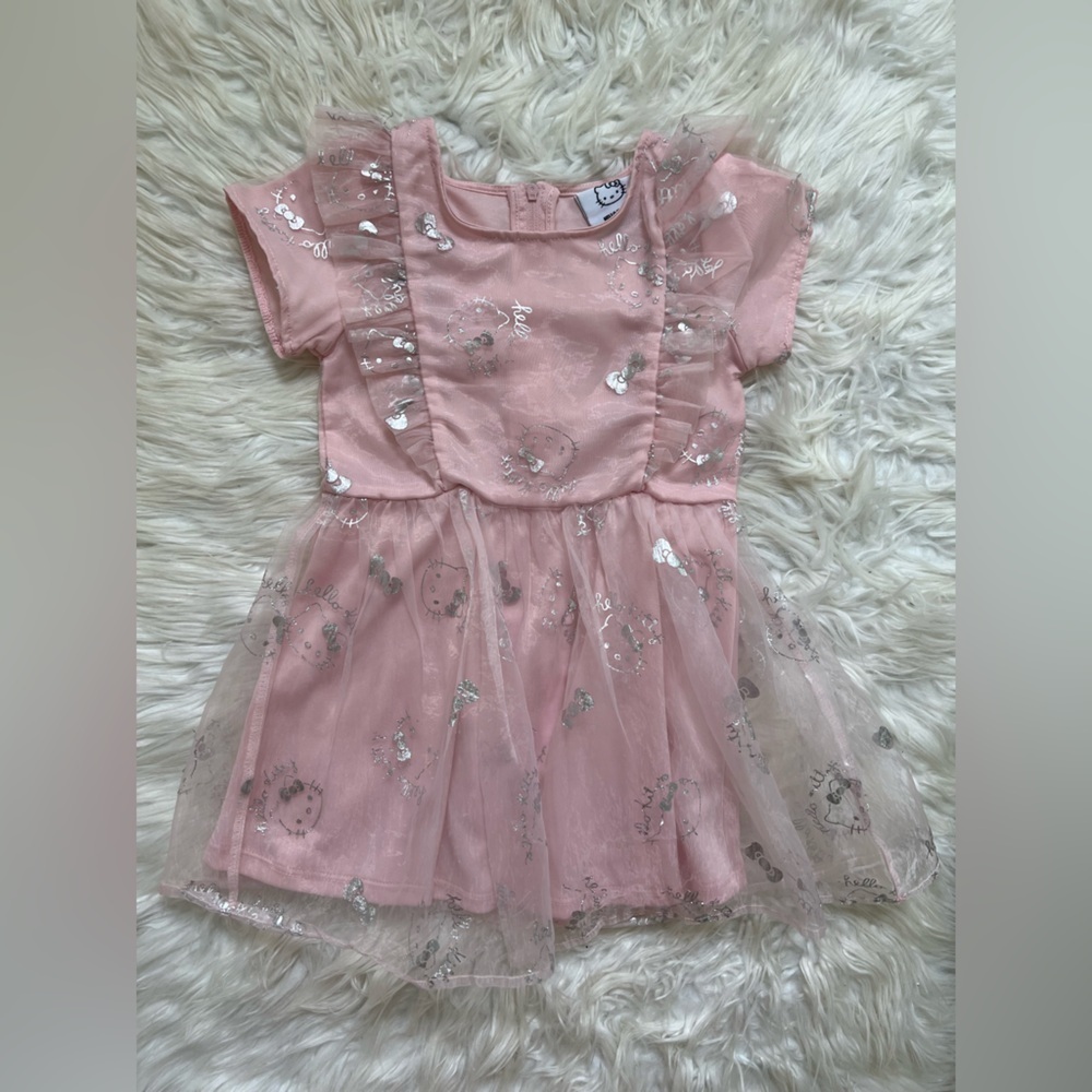 Hello Kitty Metallic Print Dress